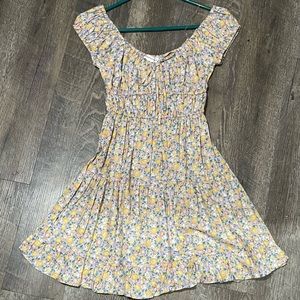 Scoop neckline dress